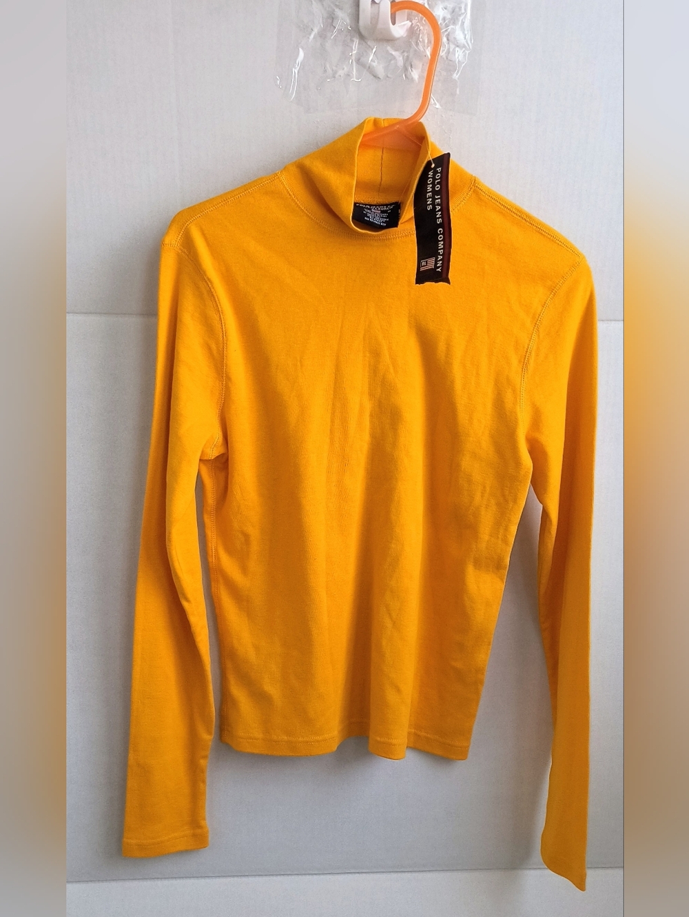 Women's Ralph Lauren Polo Vintage(2001) Yellow Turtle Neck Size M